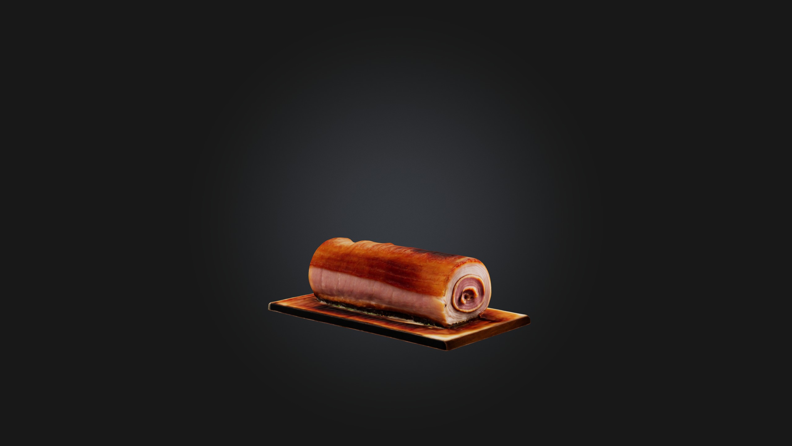 Pork Belly Model Low-poly 3D model_6