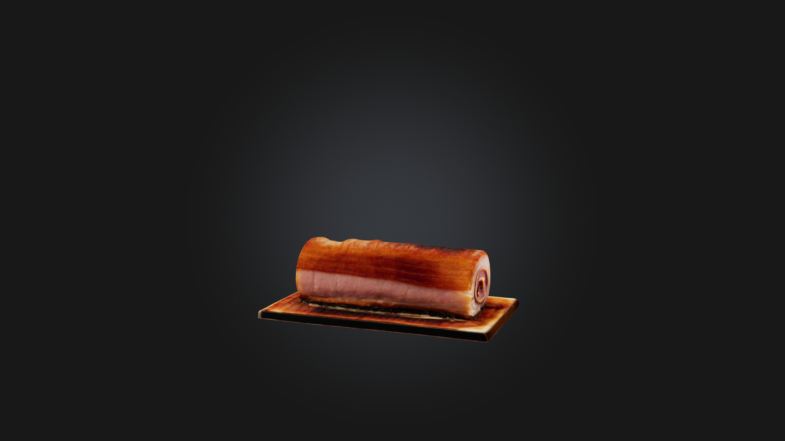 Pork Belly Model Low-poly 3D model_7
