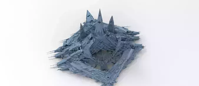 Cyberpunk magma oil rig 4