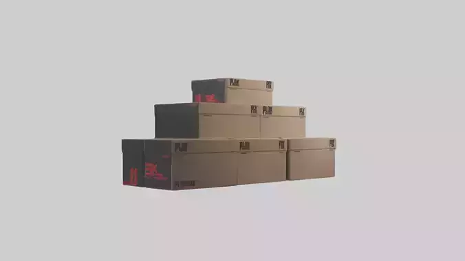 Plyo Box Set Low-poly 3D model