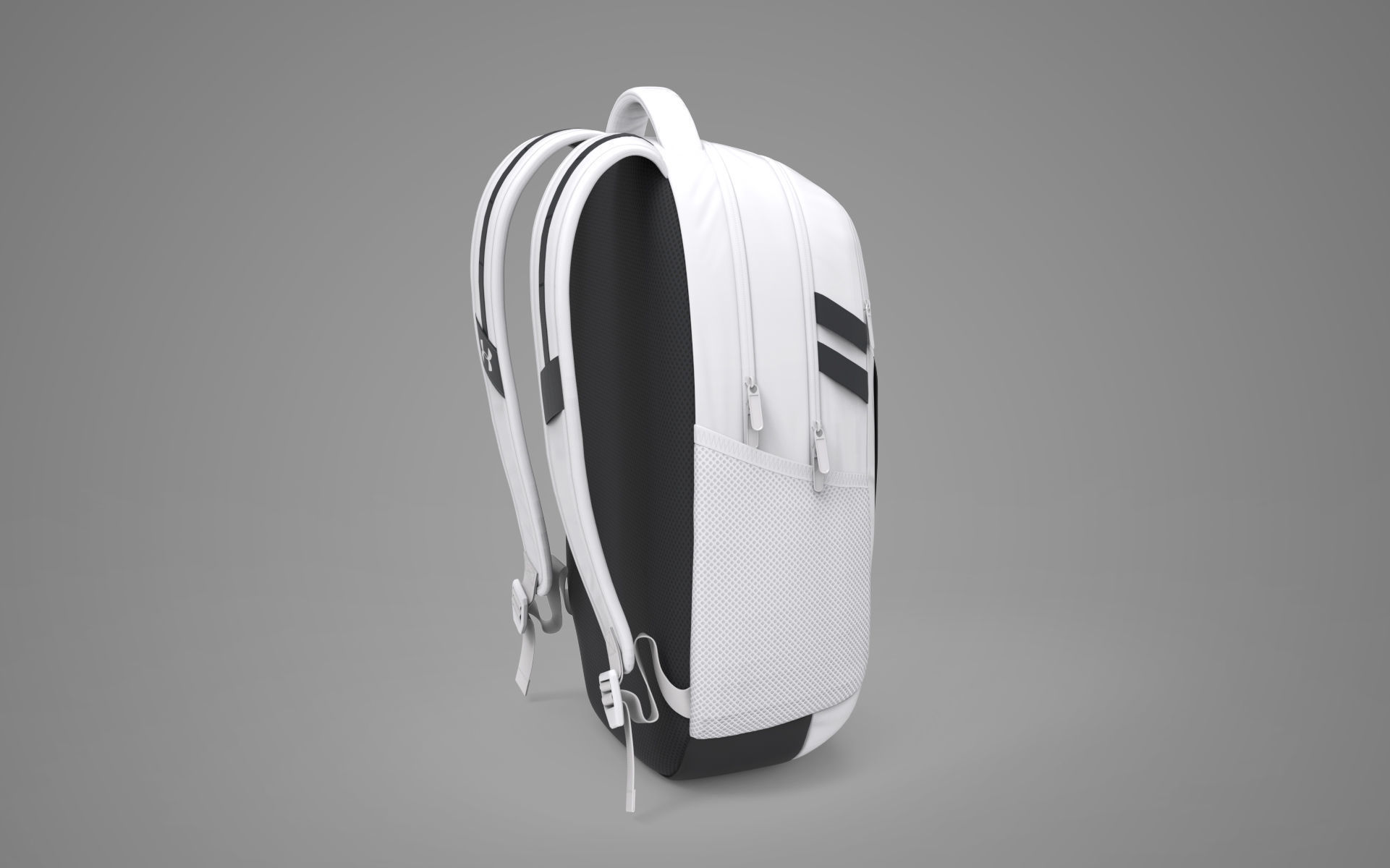 Under Armour Hustle 6 Backpack Low-poly 3D model_2