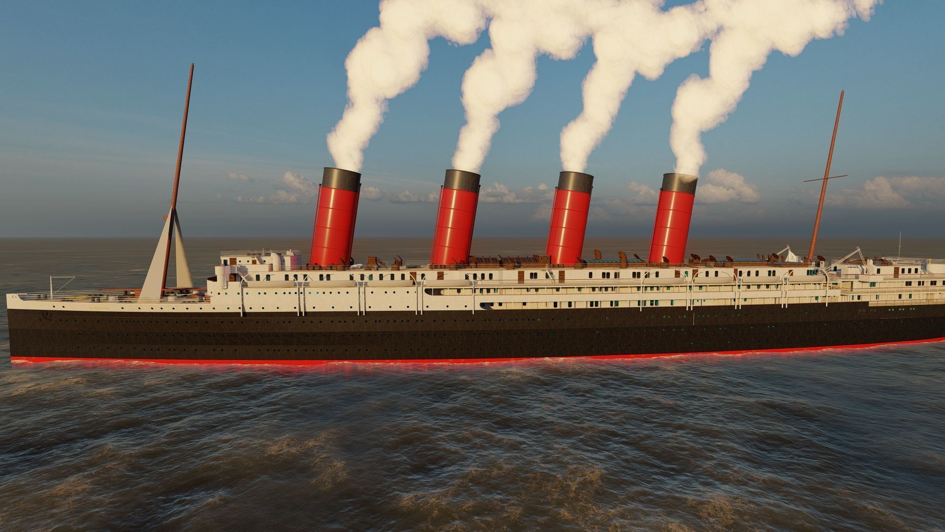 First Class aboard R.M.S. Mauretania, image size:1920x1080