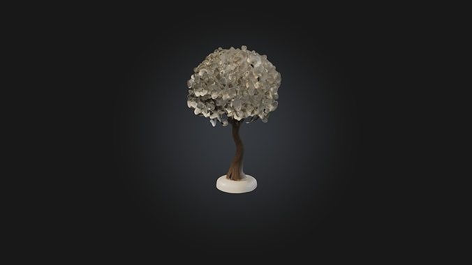 Plate Tree Low-poly 3D model