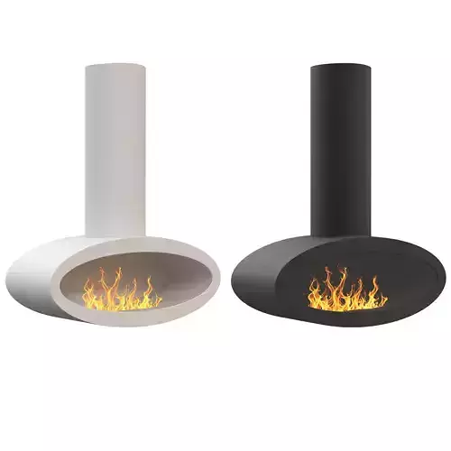 Bioethanol hanging ireplace tube