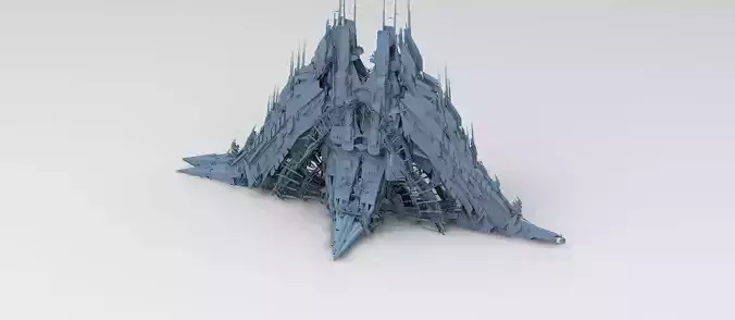 Cyberpunk magma oil rig fountain 1