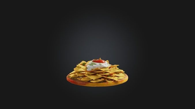 Nachos Model Low-poly 3D model 6