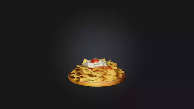 Nachos Model Low-poly 3D model