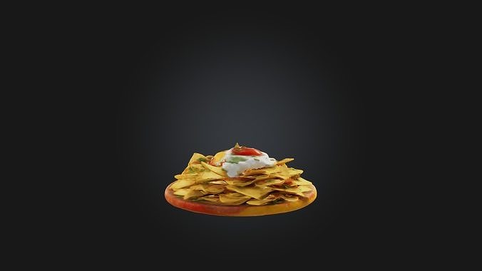 Nachos Model Low-poly 3D model 7