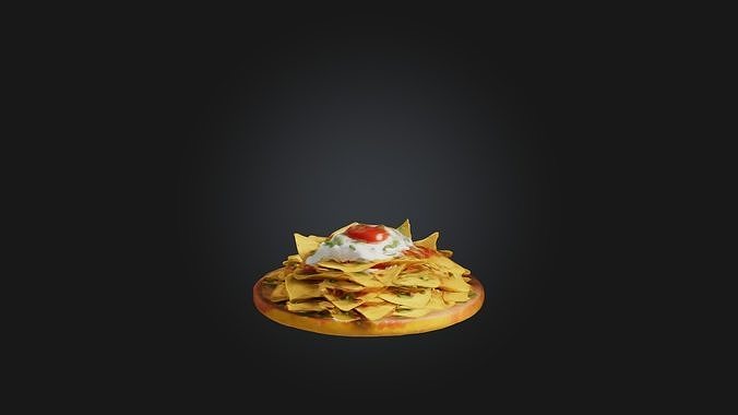 Nachos Model Low-poly 3D model 4