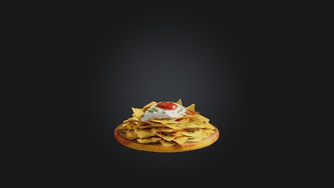 Nachos Model Low-poly 3D model 5