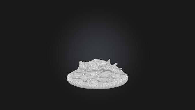 Nachos Model Low-poly 3D model 3