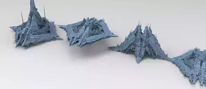 Cyberpunk magma oil rig fountain series 1 