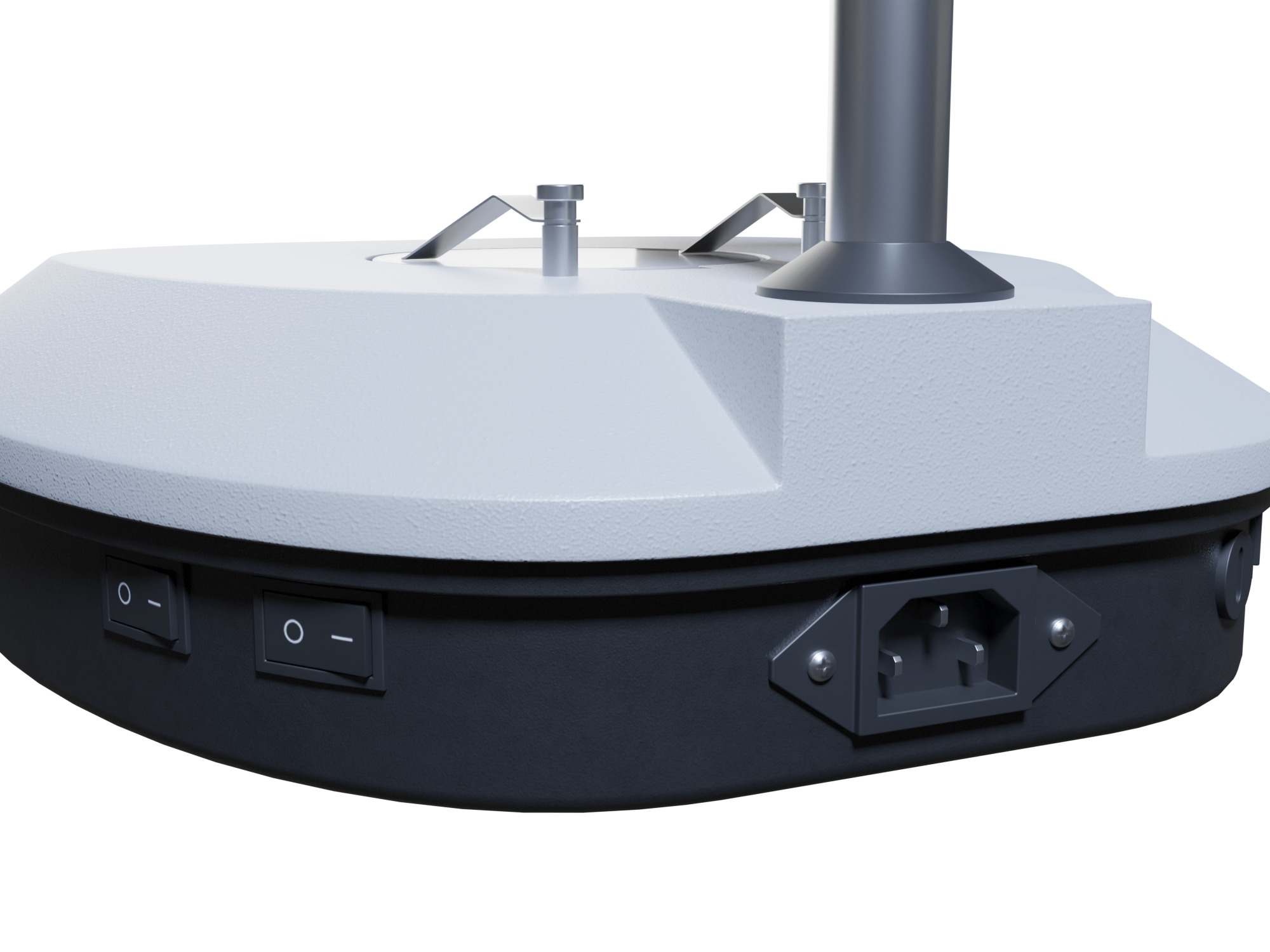 Microscope Low-poly 3D model_7