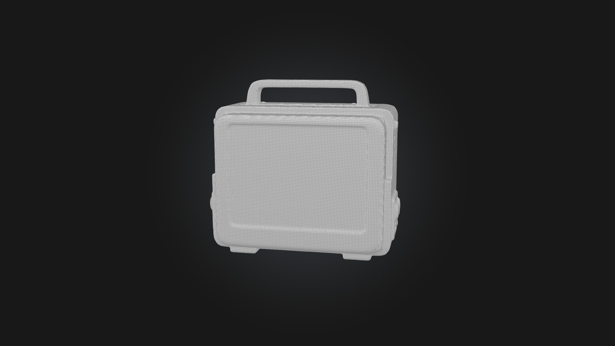 Medical Monitor Low-poly 3D model_2