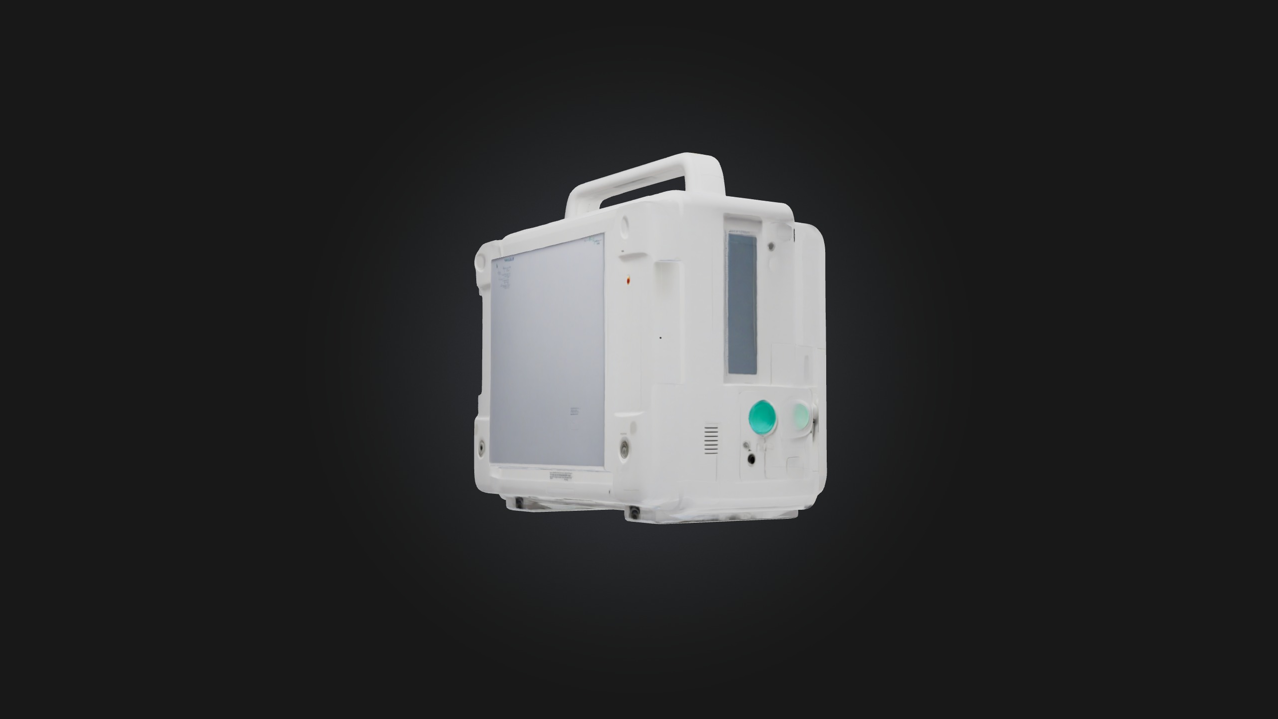 Medical Monitor Low-poly 3D model_6