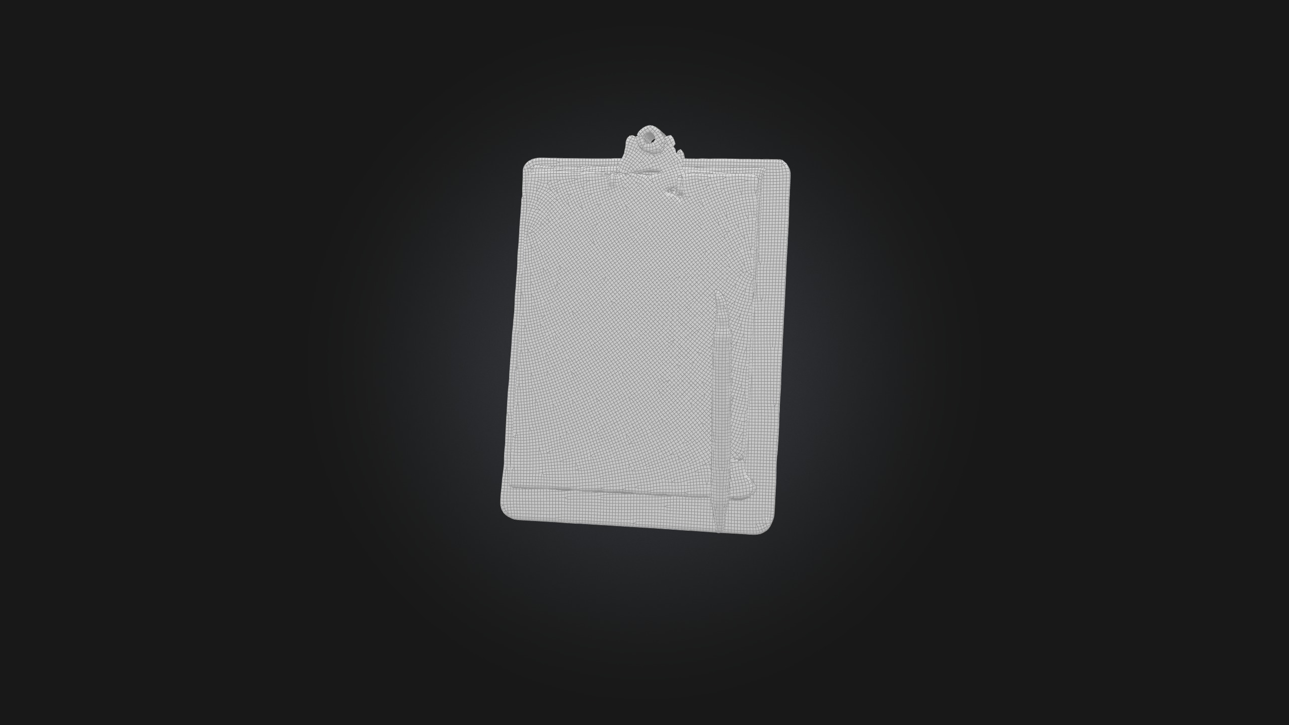 Medical Clipboard Low-poly 3D model_2