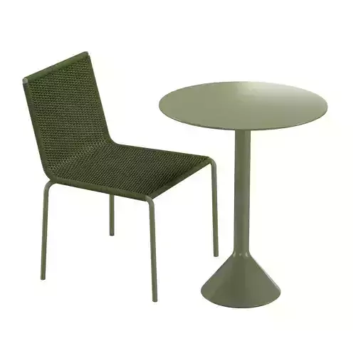 Nix Dining Chair PALISSADE CONE table 3D model