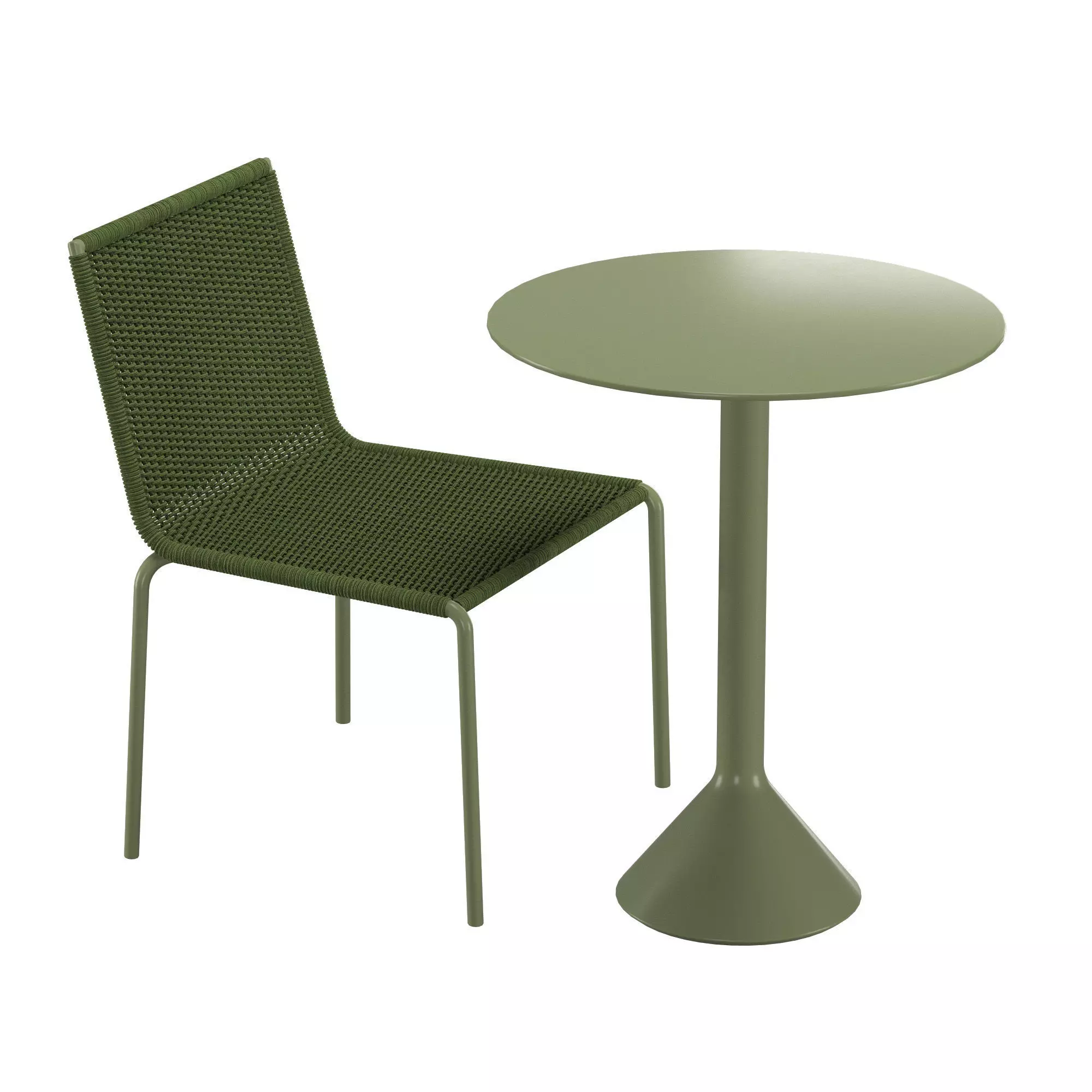 Nix Dining Chair PALISSADE CONE table 3D model_0