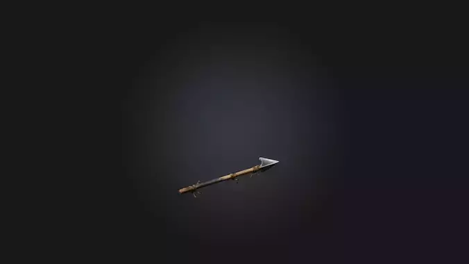 Makeshift Spear Low-poly 3D model