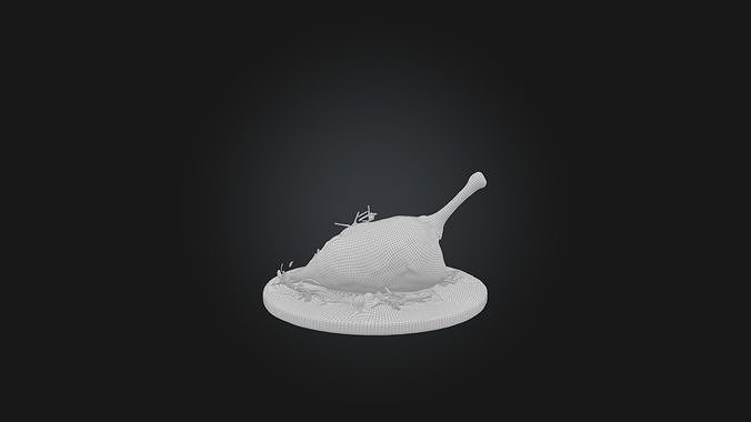 Lamb Shank Model Low-poly 3D model 3
