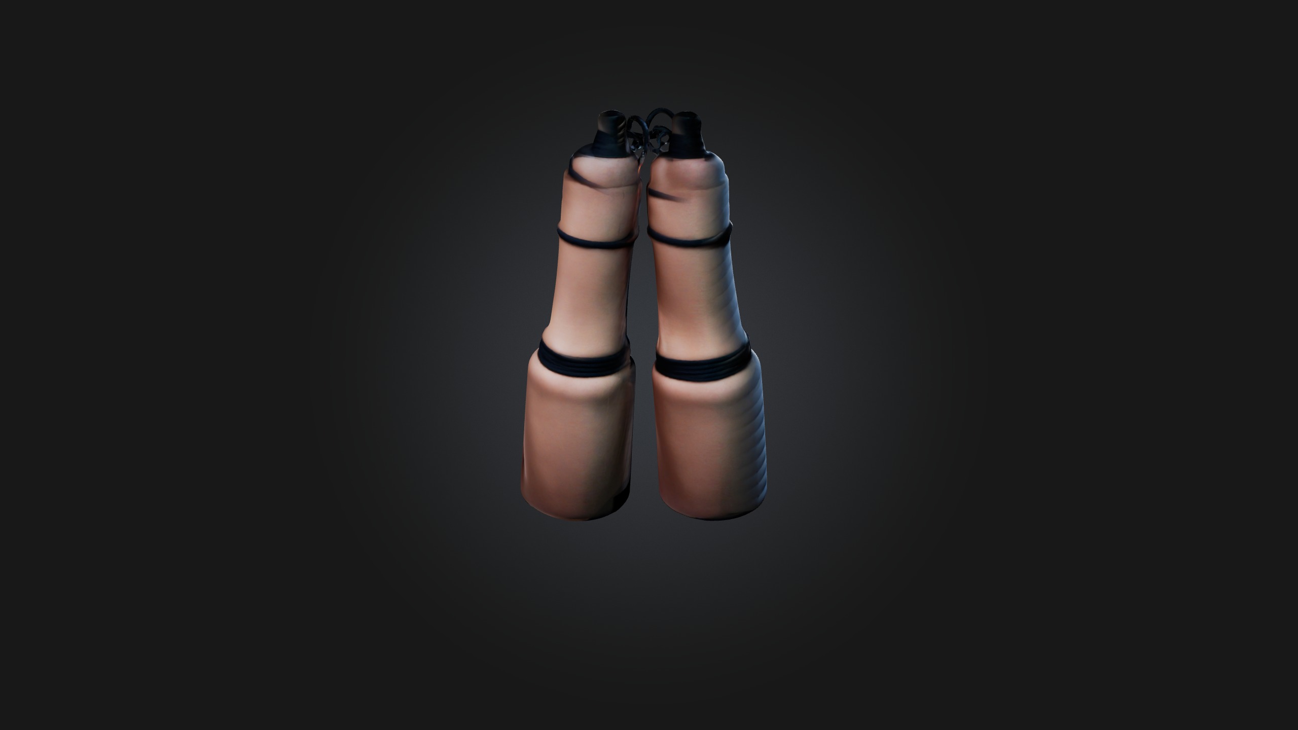 Jump Rope Low-poly 3D model_6
