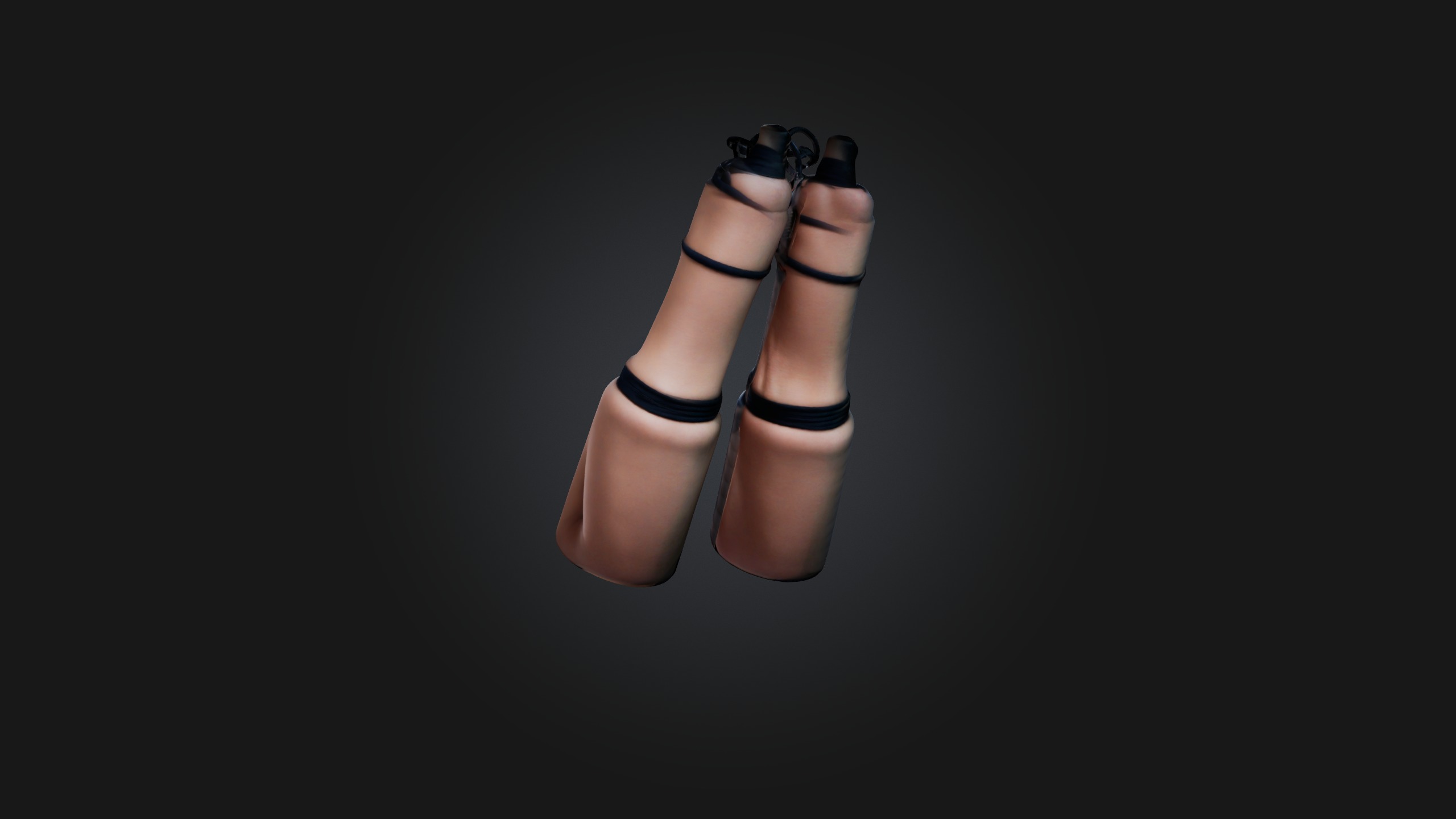 Jump Rope Low-poly 3D model_7