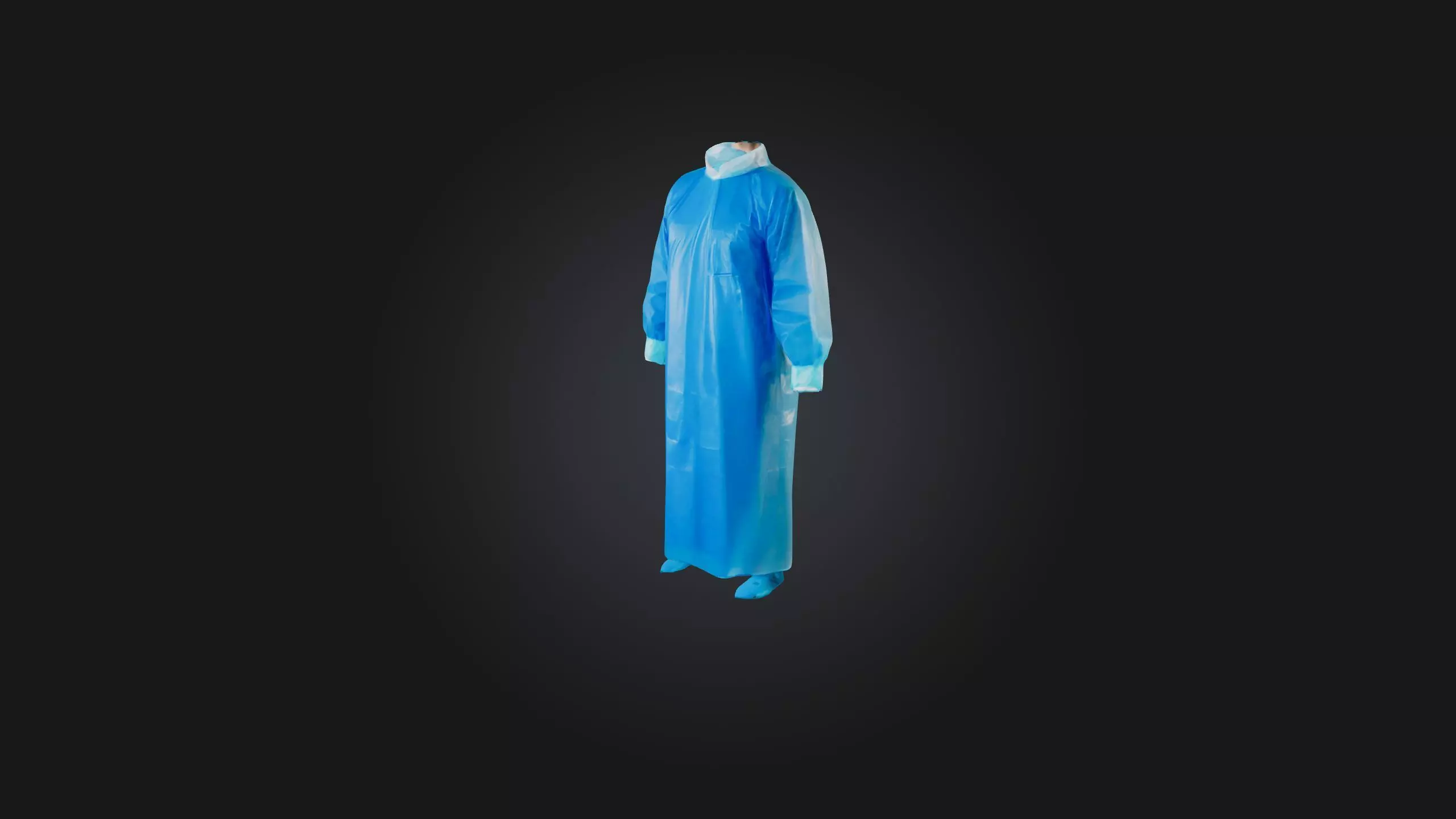 Isolation Gown Low-poly 3D model_0