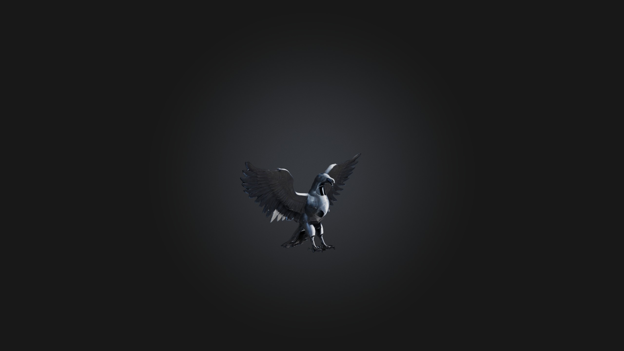 Iron Eagle Low-poly 3D model_4