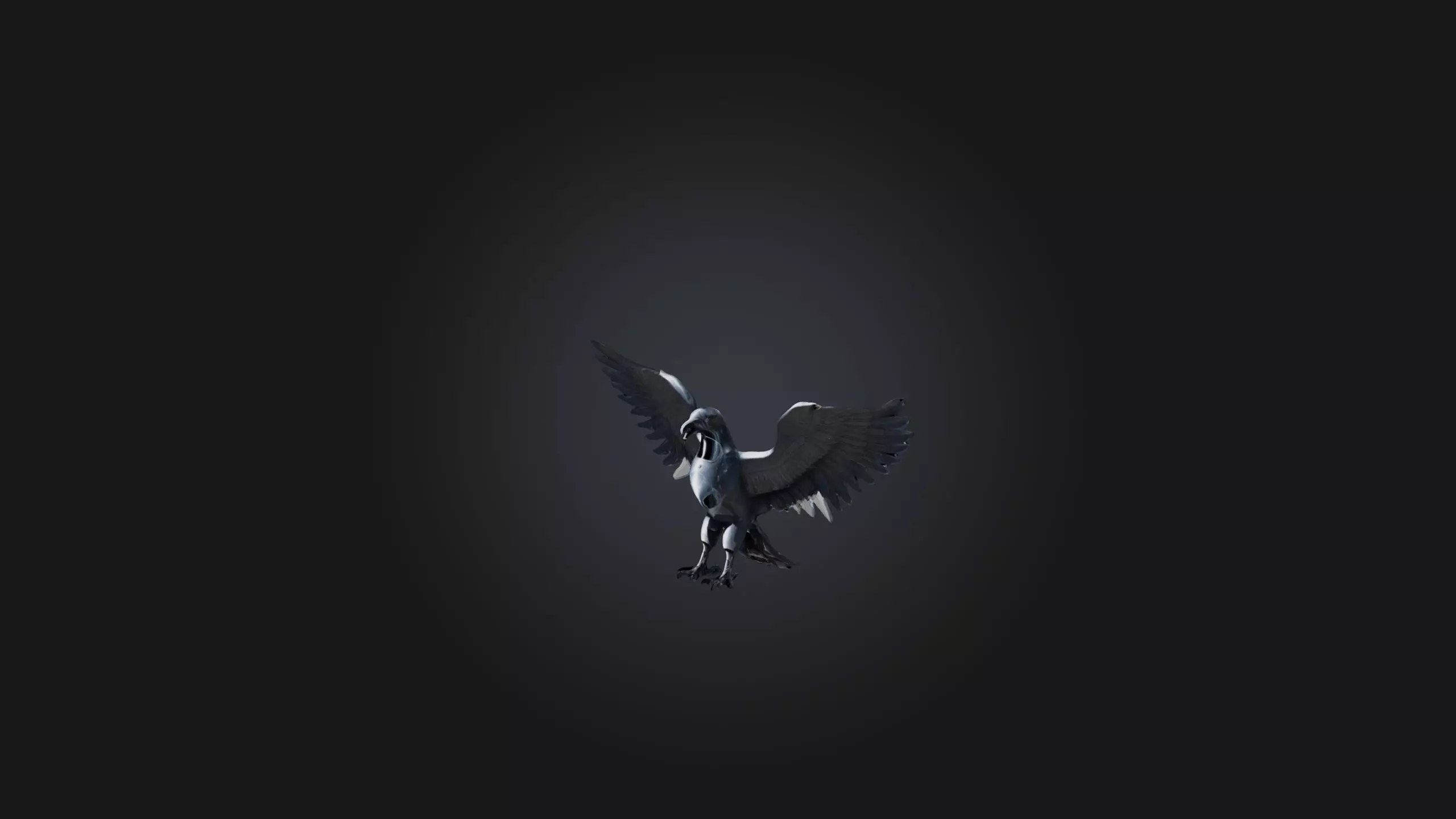 Iron Eagle Low-poly 3D model_0