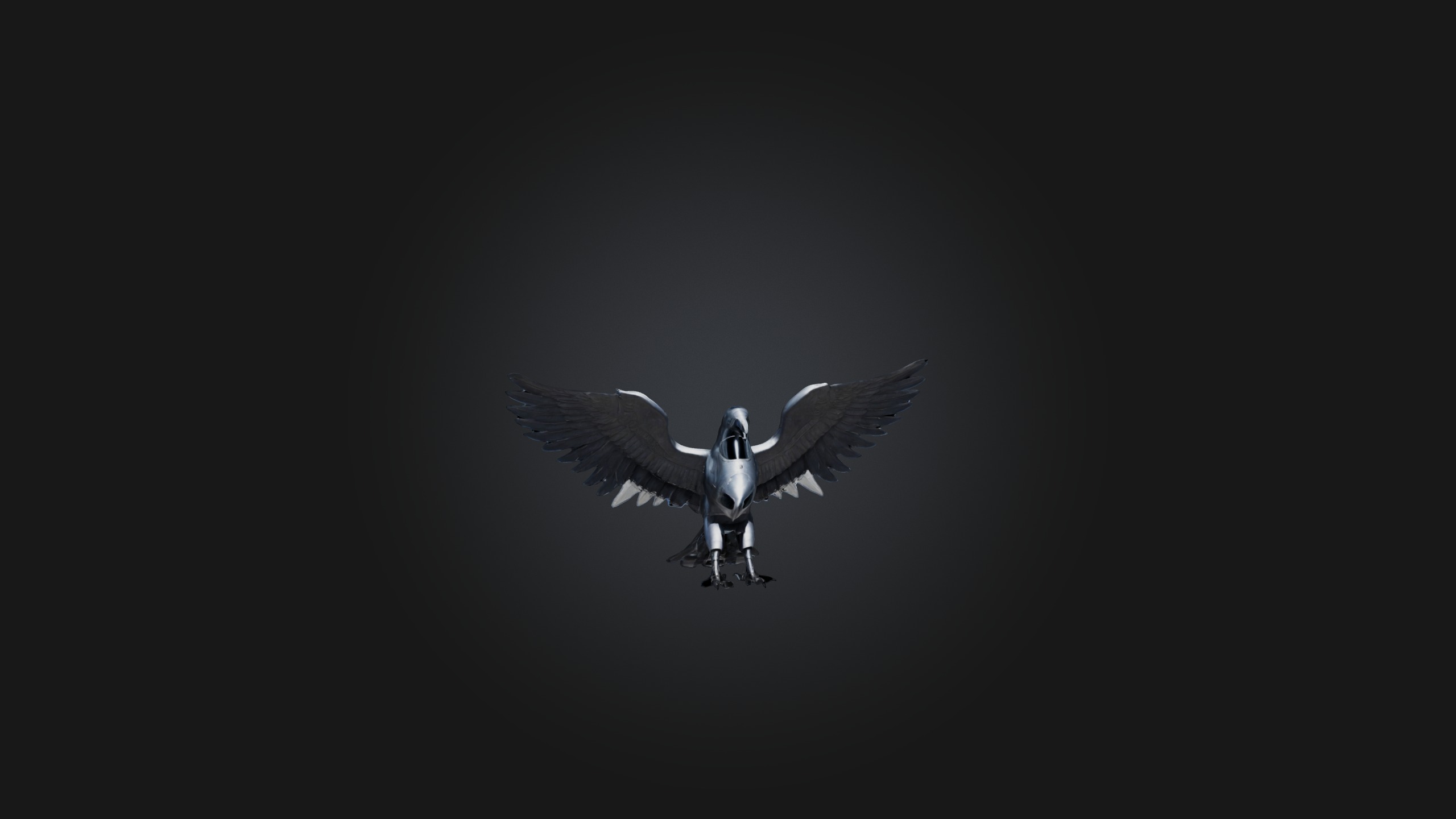 Iron Eagle Low-poly 3D model_3