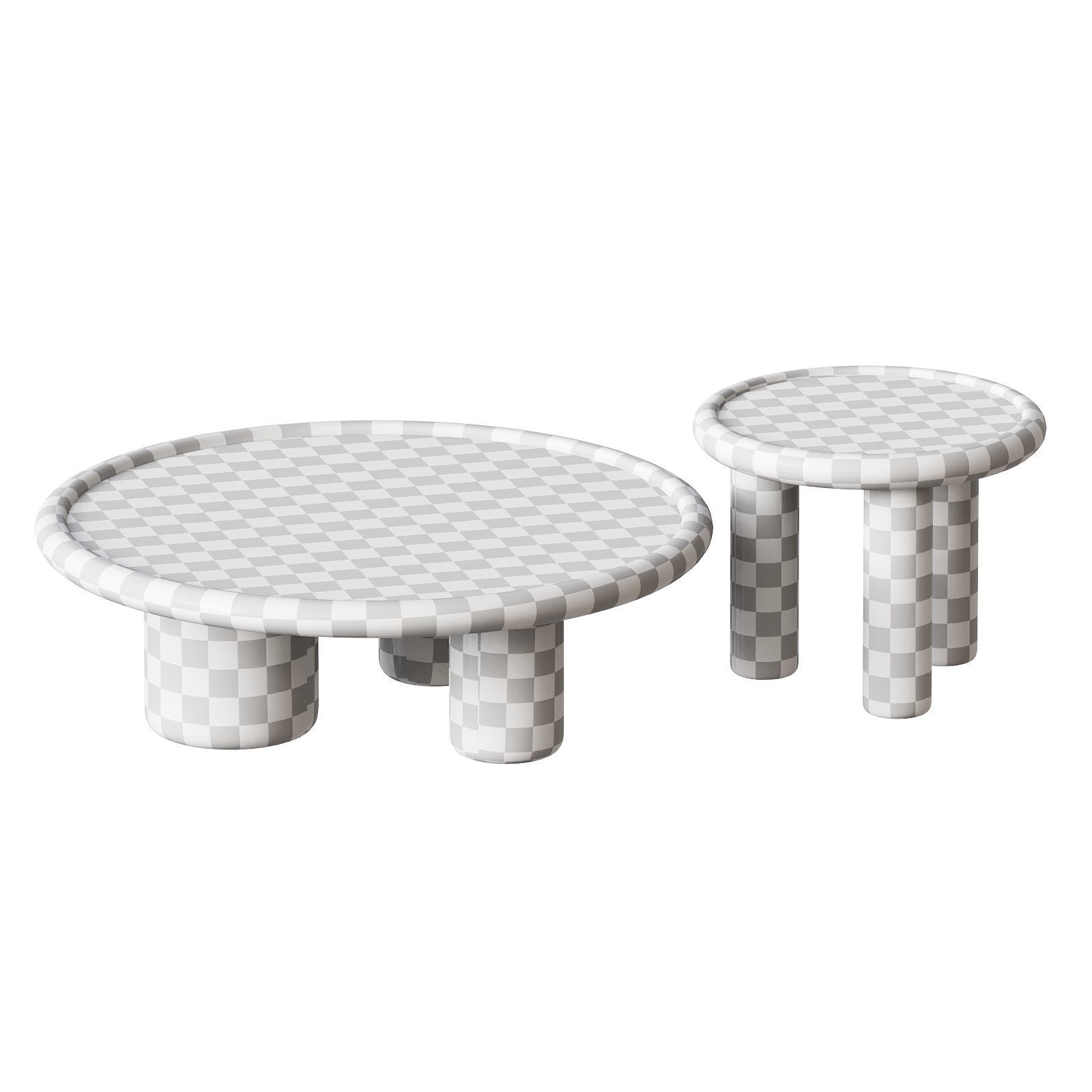 Pluto Coffee Table Set 3D model_4