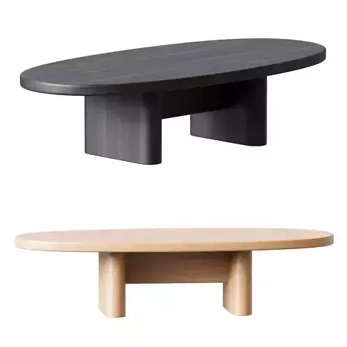 Wooden Coffee Table Fishes Series 18 by Joel Escalona 3D model