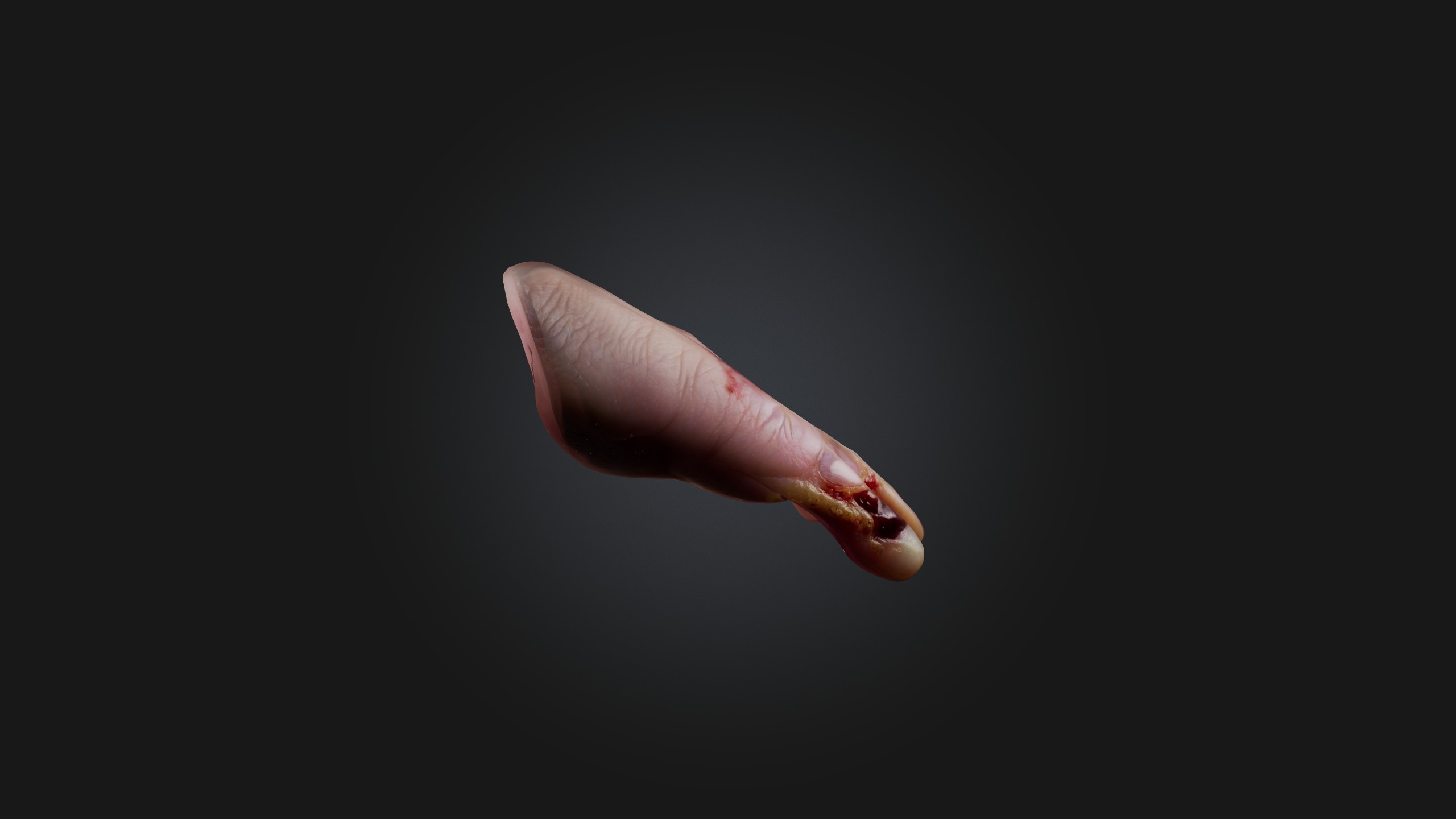 Infected Finger Low-poly 3D model_3