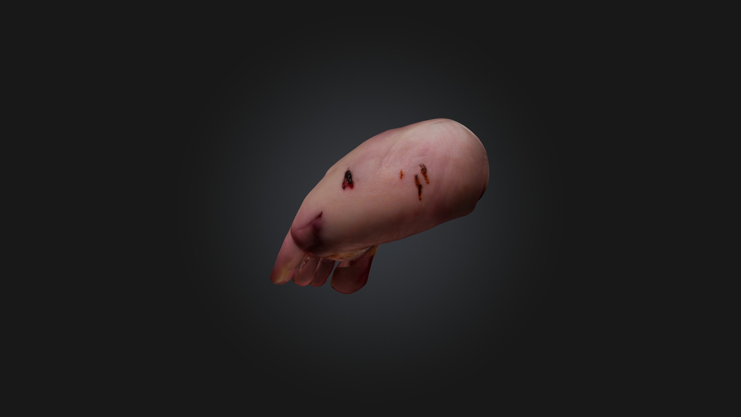 Infected Finger Low-poly 3D model_6