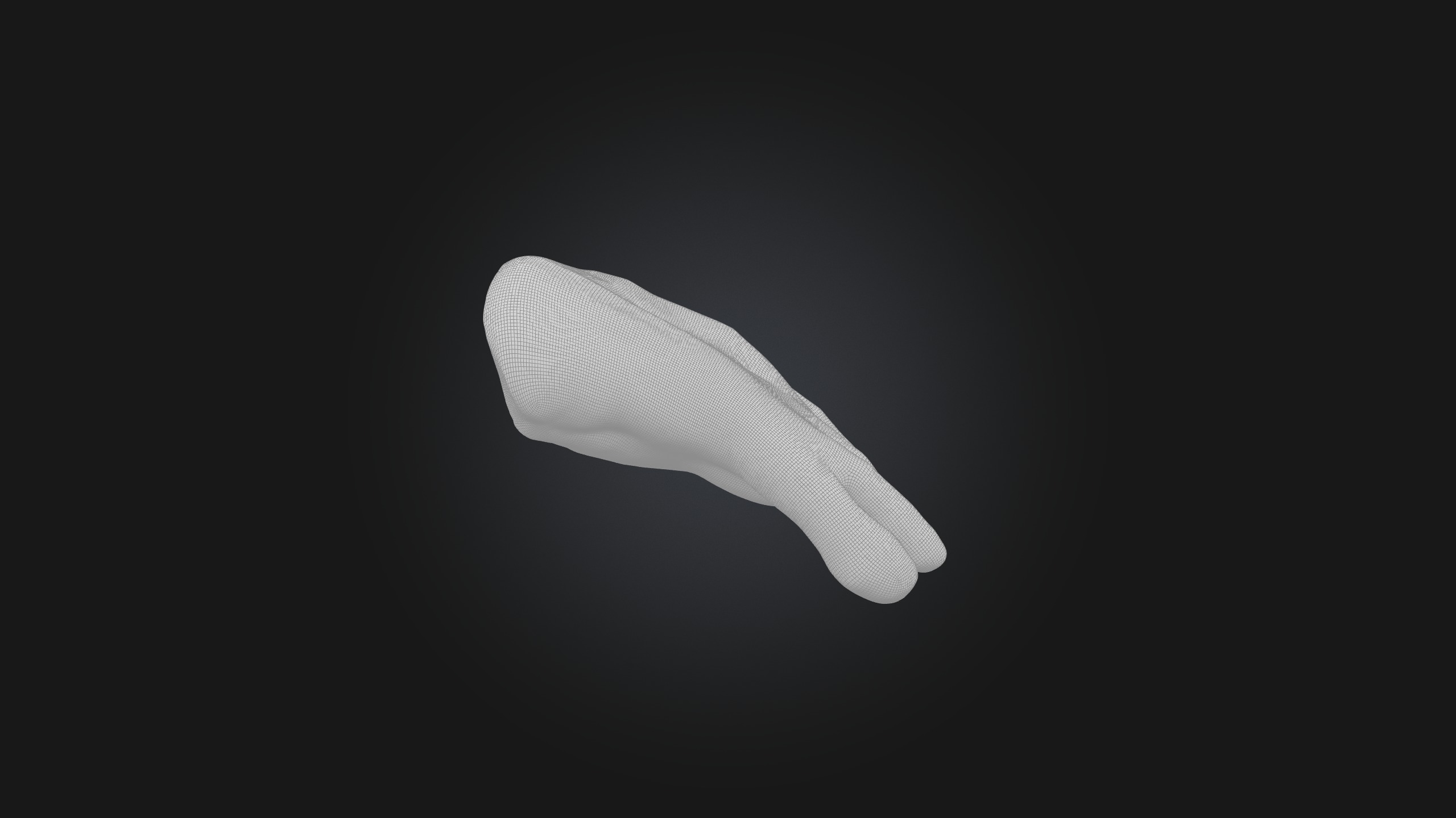 Infected Finger Low-poly 3D model_2