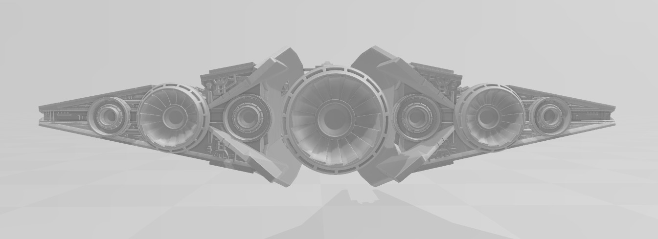 Star Wars Thrawn Class Star Destroyer Fan deign by Shoguneagle 3D print model_4