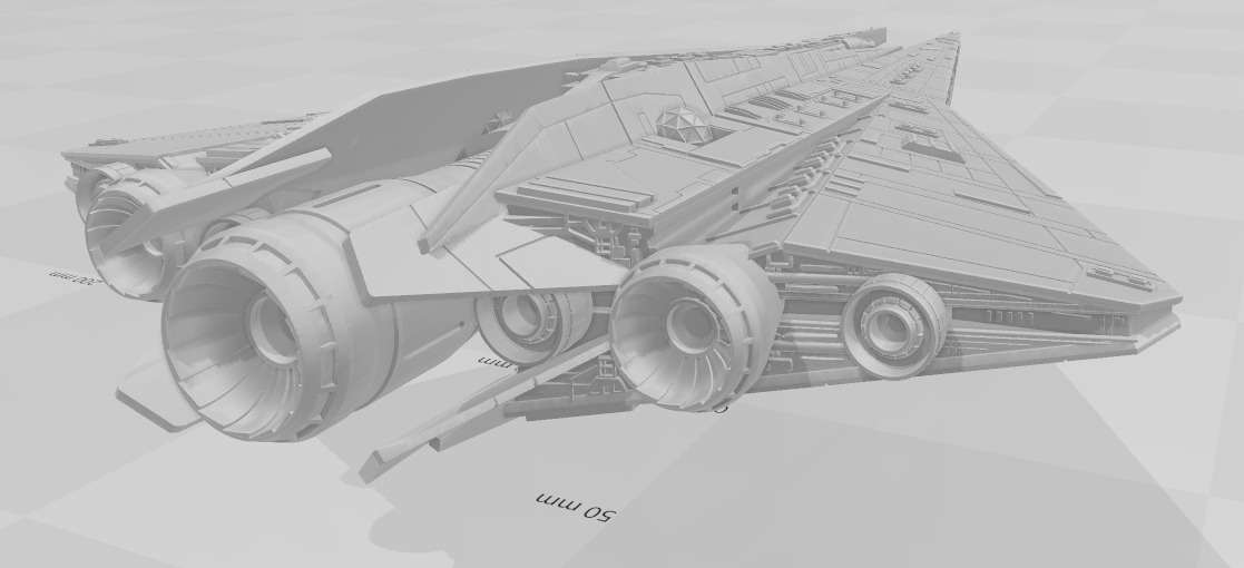 Star Wars Thrawn Class Star Destroyer Fan deign by Shoguneagle 3D print model_3