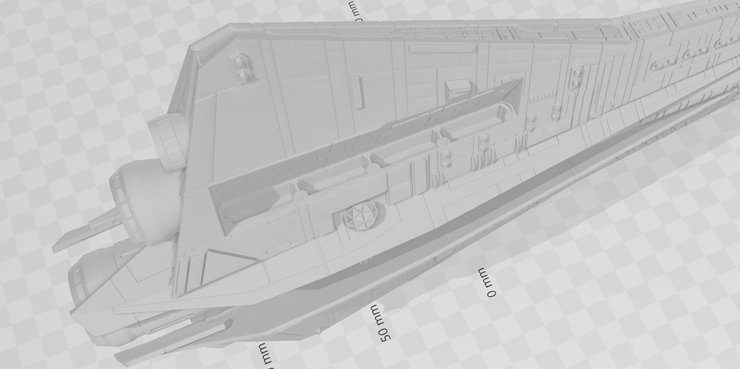 Star Wars Thrawn Class Star Destroyer Fan deign by Shoguneagle 3D print model_7