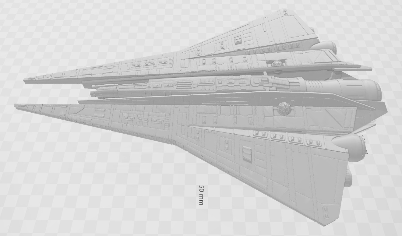 Star Wars Thrawn Class Star Destroyer Fan deign by Shoguneagle 3D print model_1