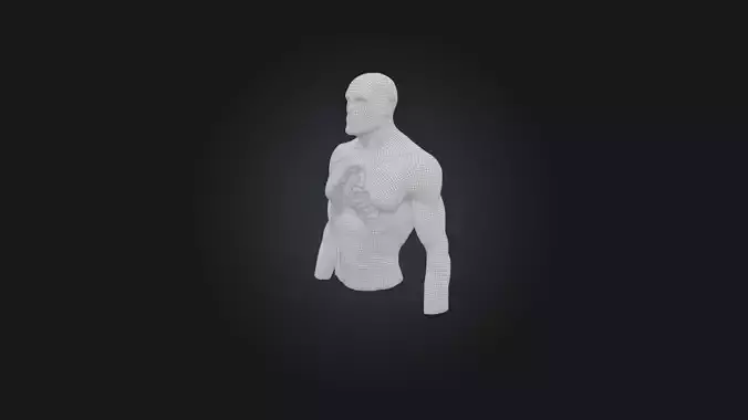 Infected Chest Low-poly 3D model