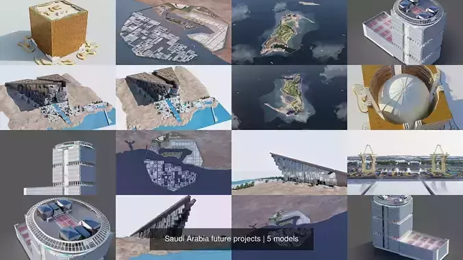 Saudi Arabia future projects 3D Model Collection
