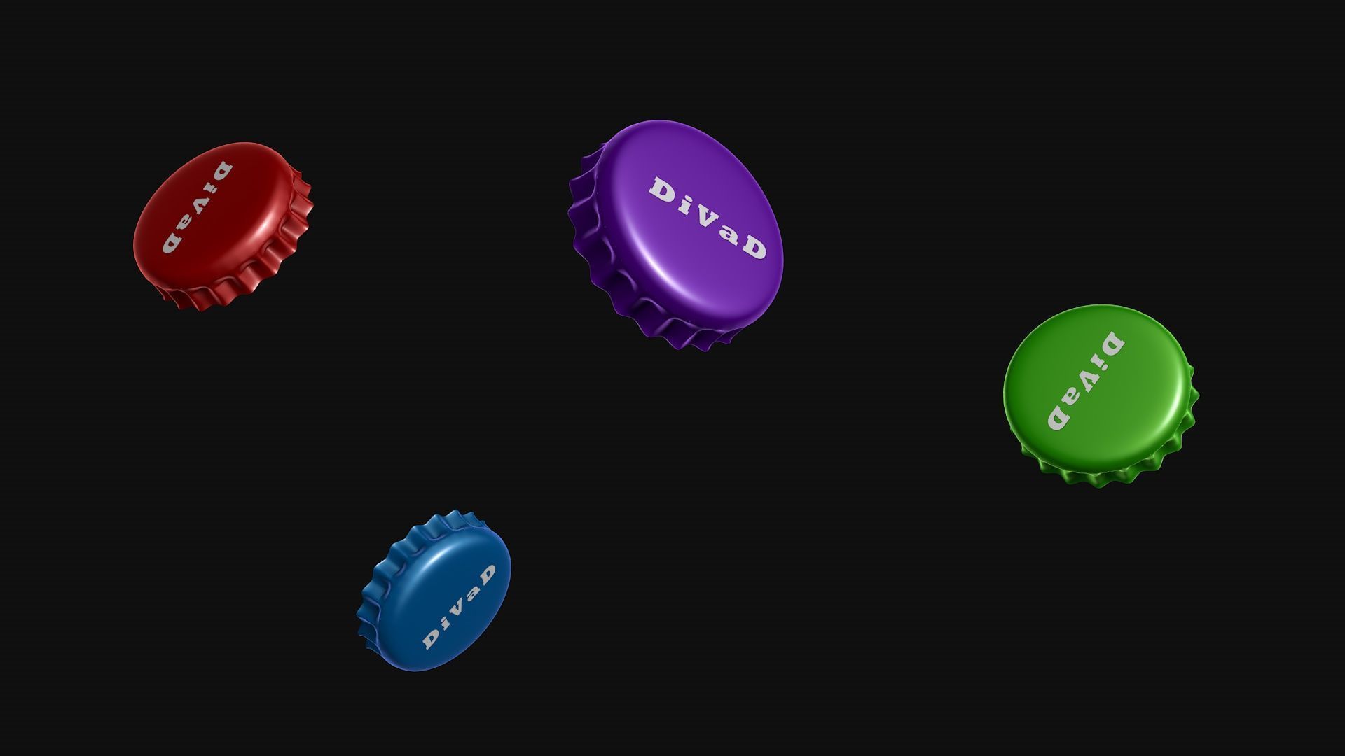 Metal bottle cap 3D model_4