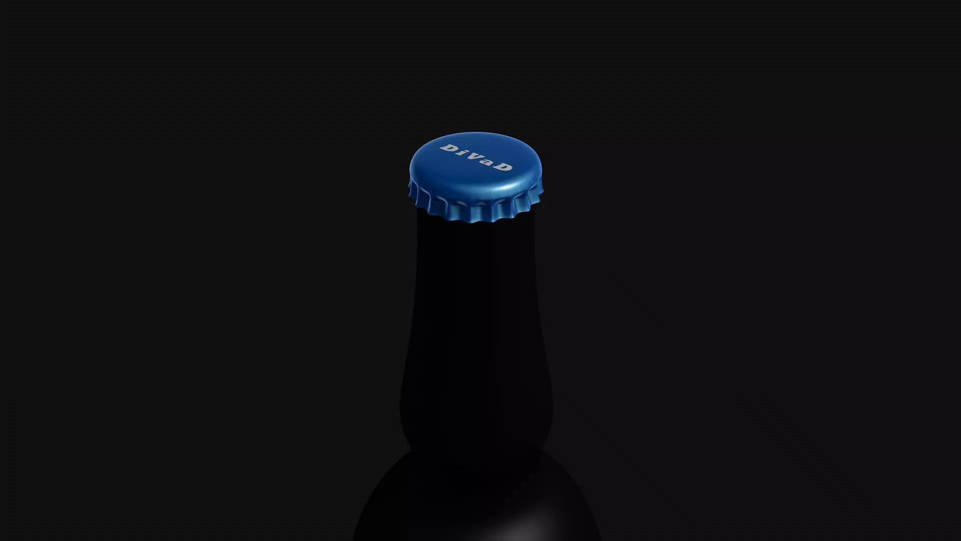 Metal bottle cap 3D model_0