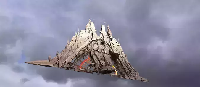 Cyberpunk magma oil rig fountain 2 