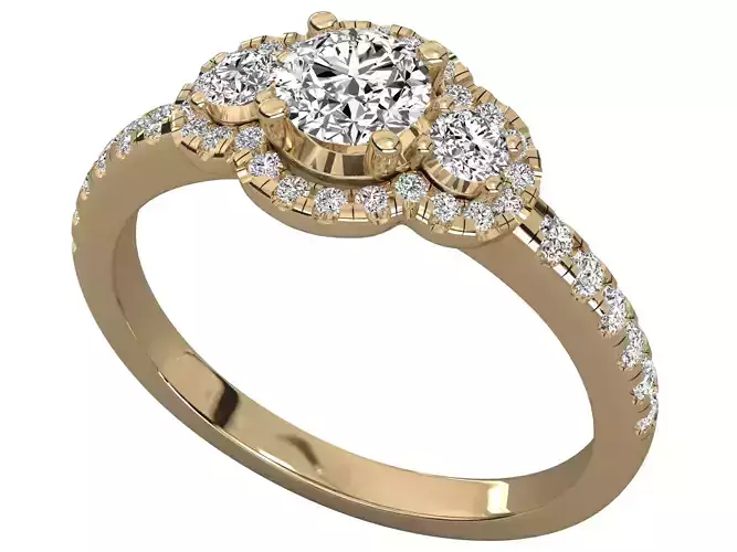  Round Cut  Engagement Ring For Women