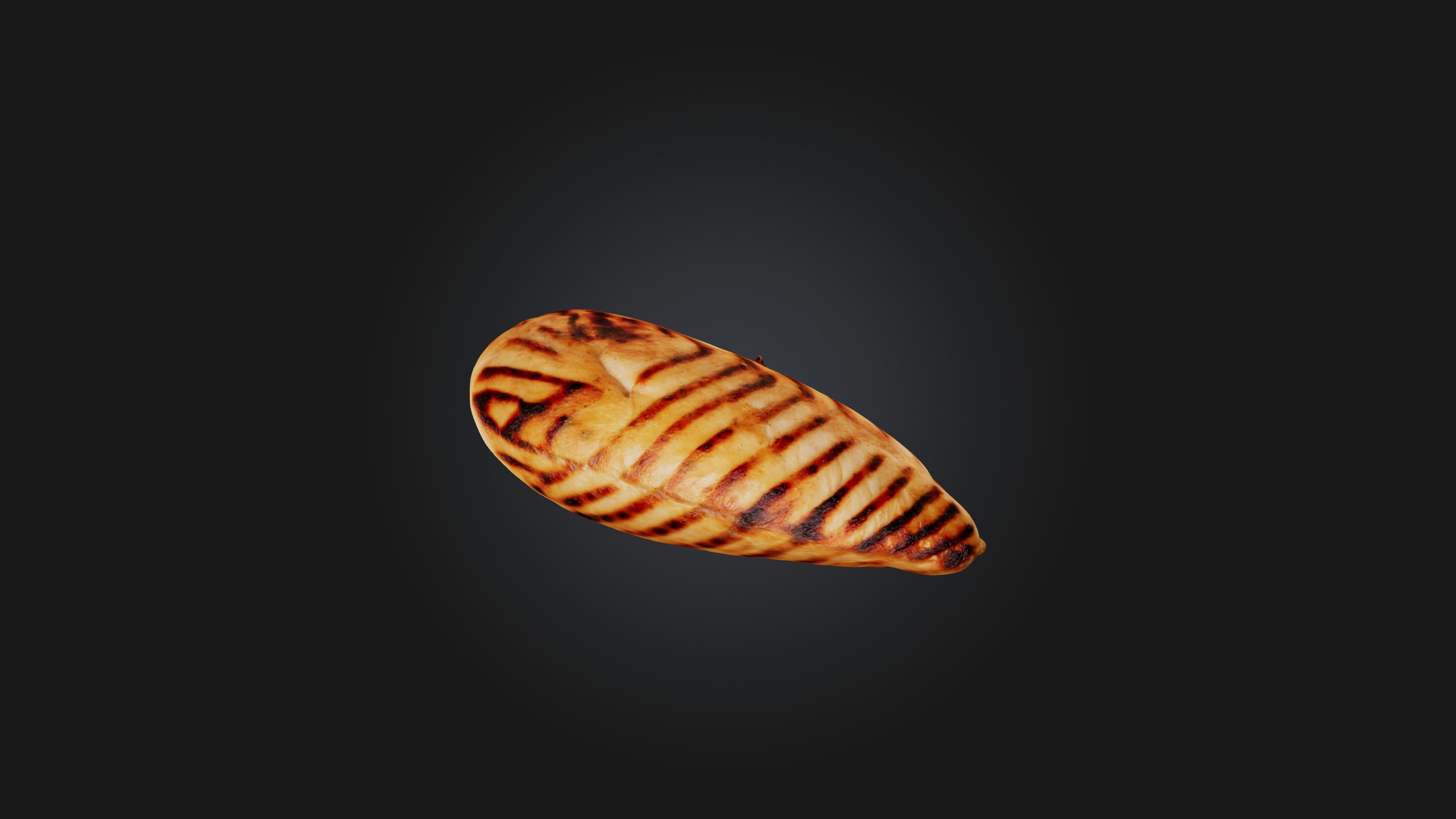 Grilled Chicken Breast Model Low-poly 3D model_8