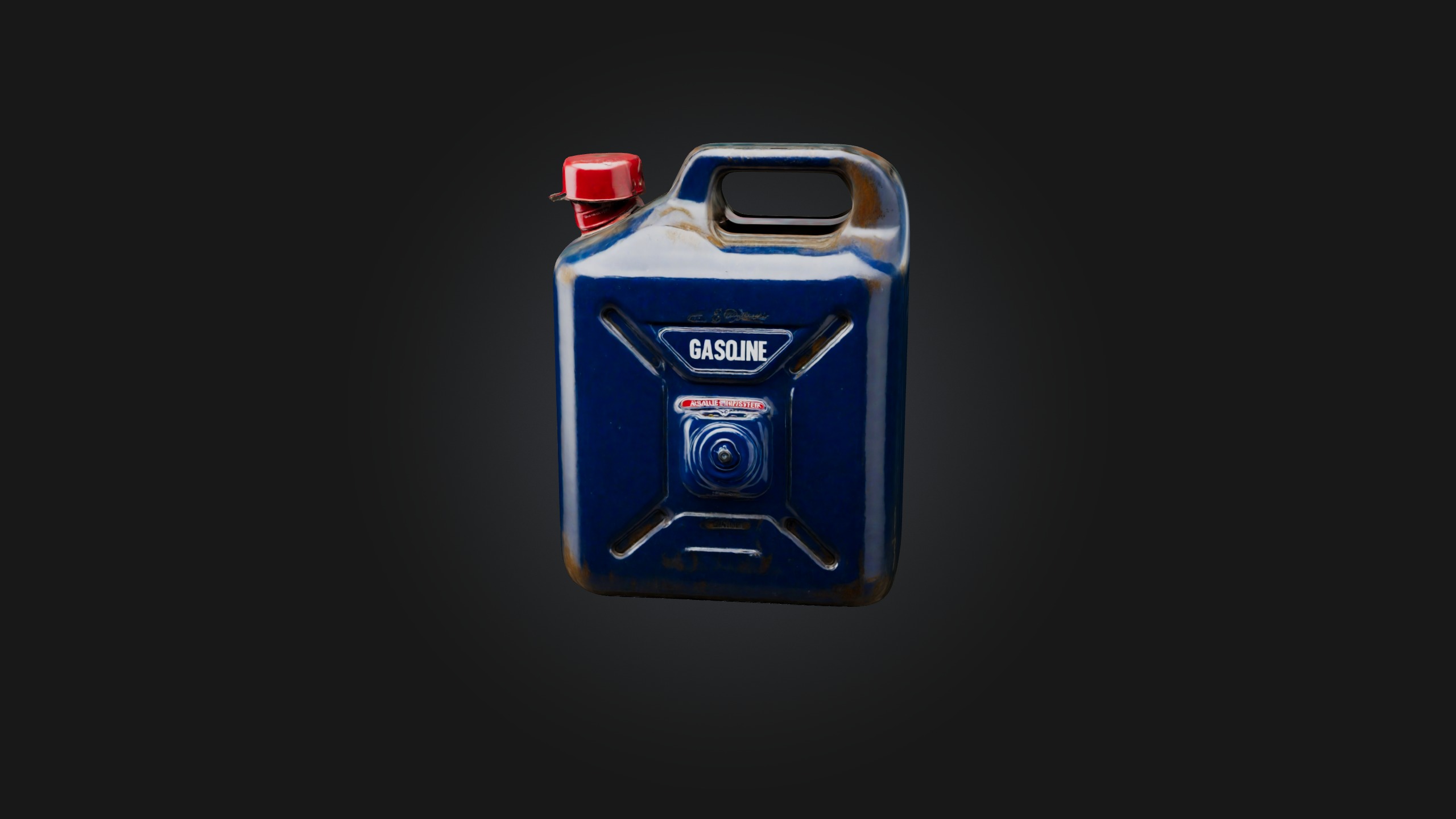 Gasoline Canister Low-poly 3D model_3