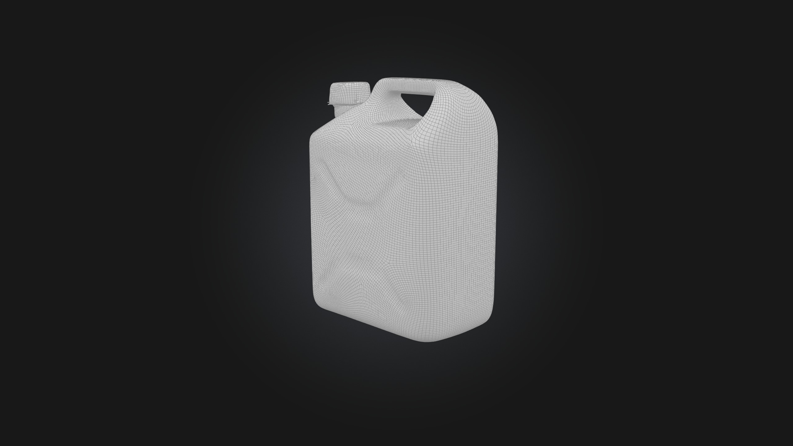 Gasoline Canister Low-poly 3D model_1