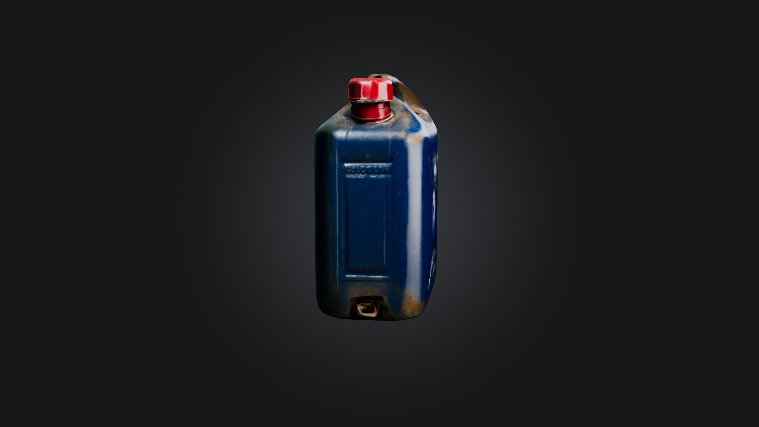 Gasoline Canister Low-poly 3D model_7