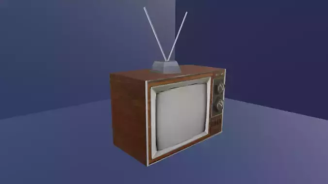 RETRO TV - LOW POLY - PS1 RETRO STYLE